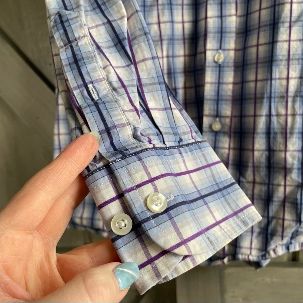George Strait Cowboy Cut Collection by‎ Wrangler button down large 100% cotton - Picture 3 of 6